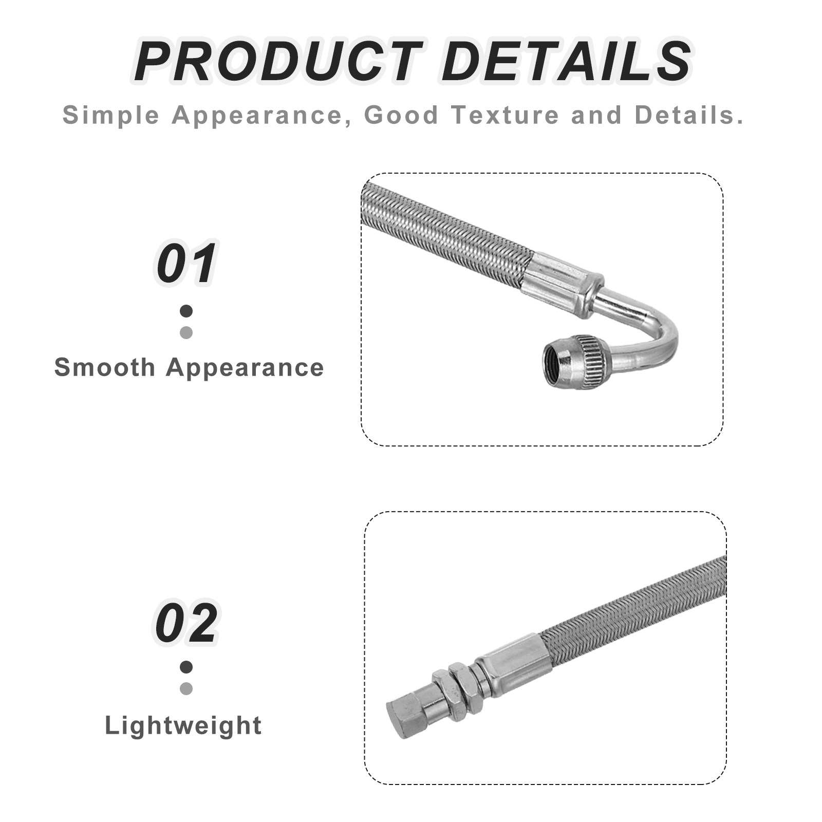 2Pcs 타이어 팽창 연장 튜브 스테인레스 스틸 브레이 - Stem Extender Tube 리뷰 및 가격