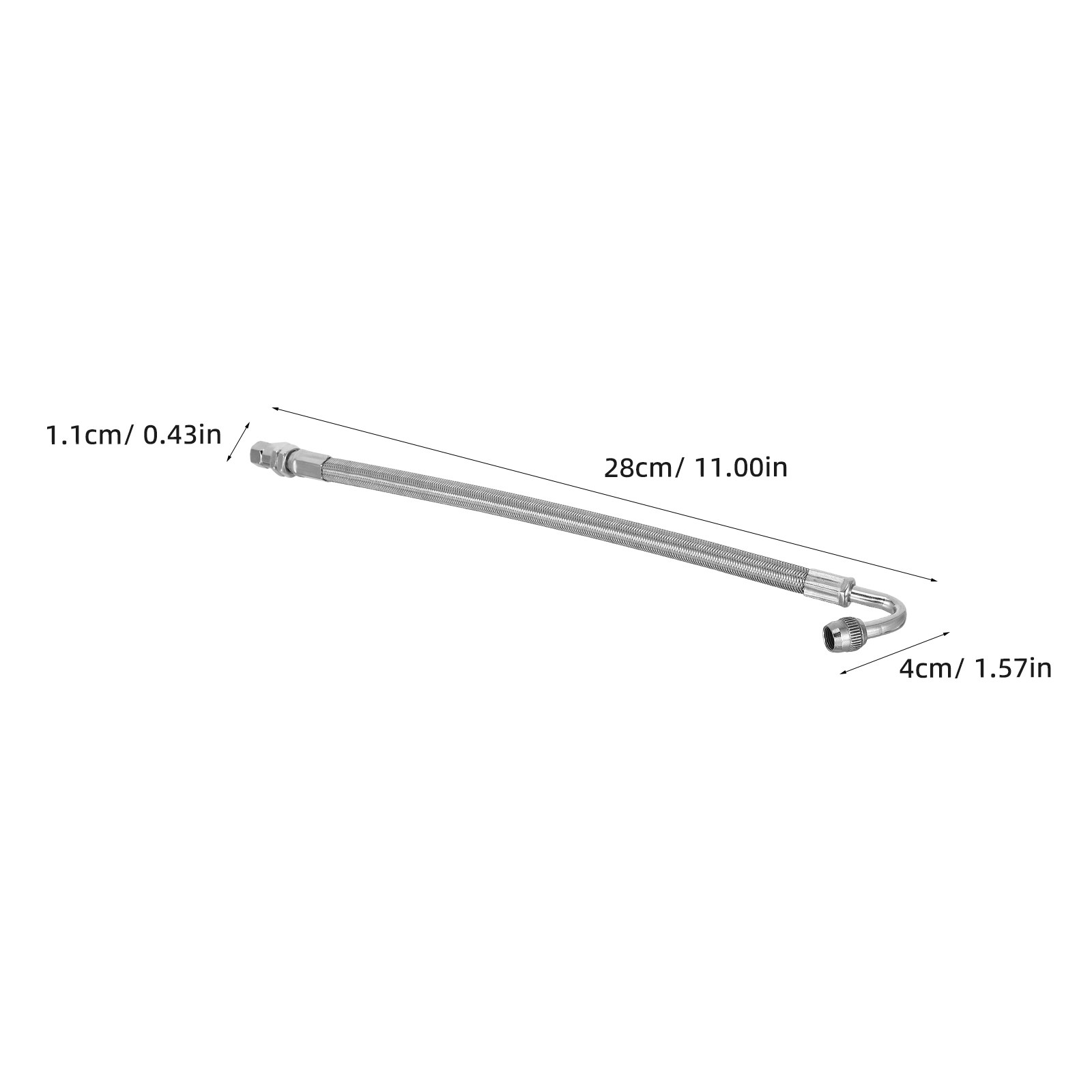 2Pcs 타이어 팽창 연장 튜브 스테인레스 스틸 브레이 - Stem Extender Tube 리뷰 및 가격